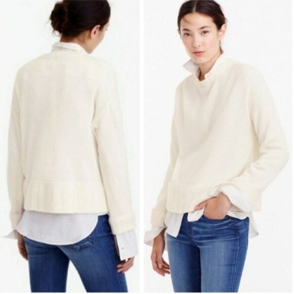 New! J. Crew Collection Italian Cashmere Sweater Medium - Picture 1 of 9
